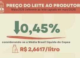 Após altas sucessivas, preço do leite apresenta estabilidade